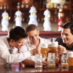 Men drinking beer