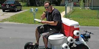 Wandering river man strikes gold with mobile toilets