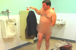 Security camera footage of a Facilities Engineer in an office bathroom. To this date, nobody has figured out what he was doing.