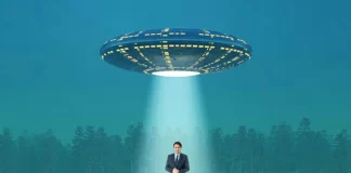 Flying Saucer Lands in Ottawa, Retrieves Trudeau